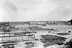 Construção da área fabril da Álcalis - anos 50