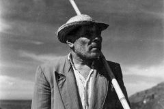 Pescador de caniço - pescaria de pedra